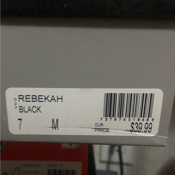 Solanz Black Wedge Heel Espadrilles Rebekah Size 7 - Picture 6 of 6